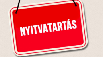 augusztusi nyitvatartás