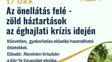 Az önellátás felé – zöld háztartások az éghajlati krízis idején