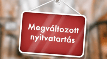 Tájékoztató a Szent-Györgyi Albert Agóra nyitvatartásának ideiglenes módosításáról